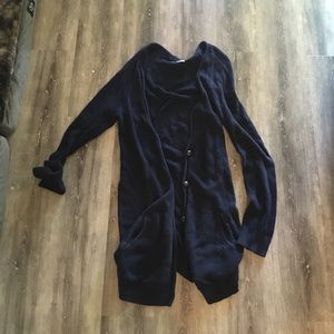 Navy rubbish long sweater